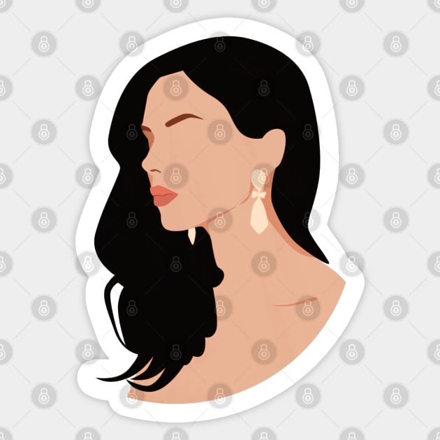 Beautiful Lady Sticker by ctrlzie